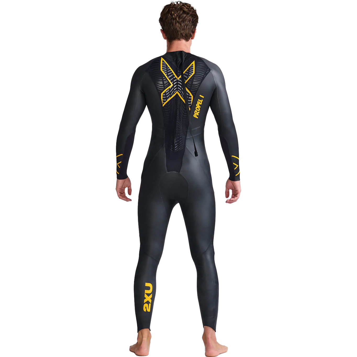 2026 2XU Mens P:1 Propel Swim Wetsuit MW4991c - Black / Ambition